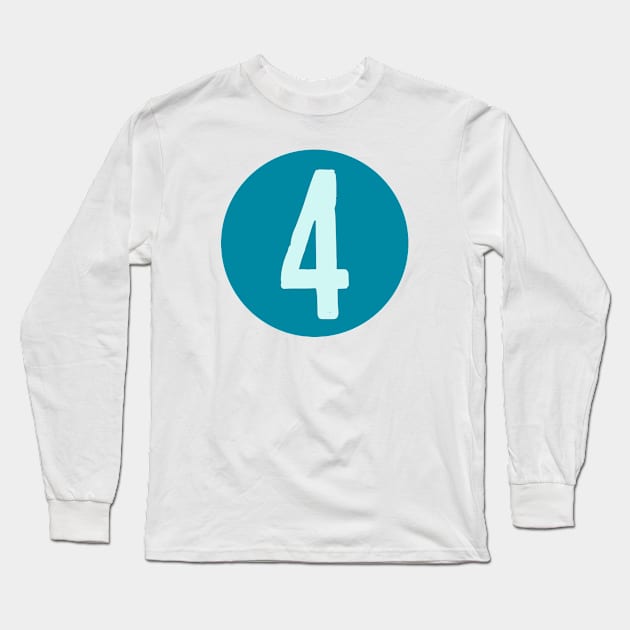 4 Long Sleeve T-Shirt by Bakr